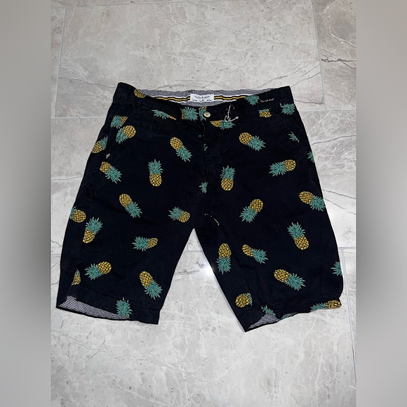 Cactus Man Pineapple Chino Shorts Ricky Singh Size 30 - Picture 1 of 3